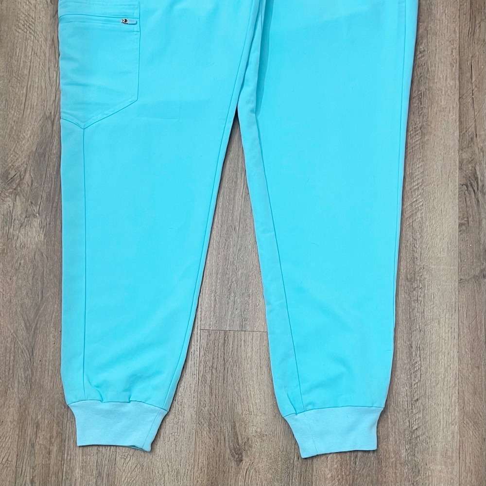 Women's Zamora Jogger Scrub Pants in Aqua Size Large W18SW2005 - Picture 4 of 9